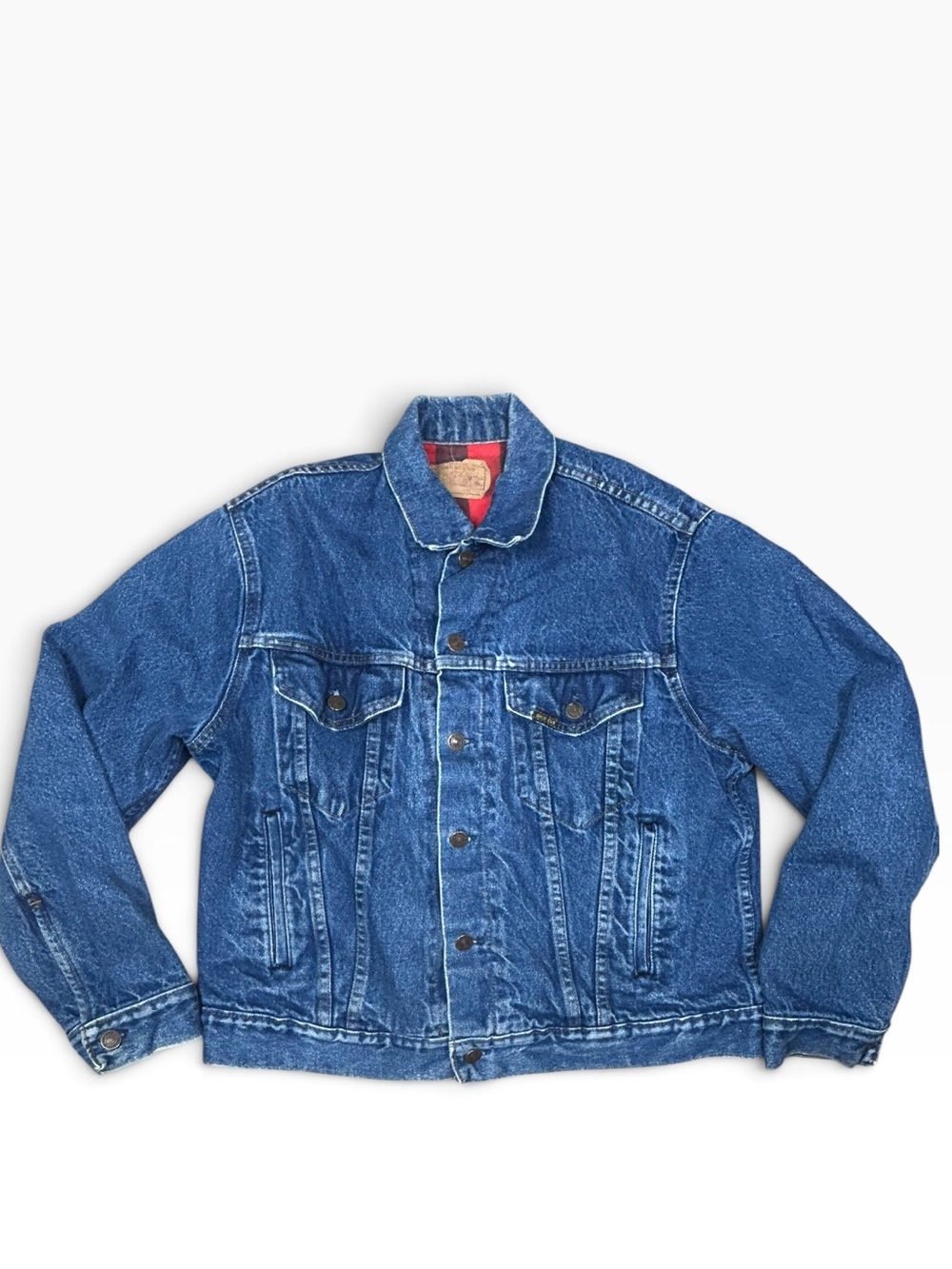 RoebucksTrucker Jacket 42 Vintage Lined Retro 80's Western USA